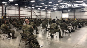 200 members of the Indiana National Guard were briefed at Camp Atterbury last week.
