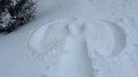 A snow angel pictured in Yellow Springs on Jan. 26.