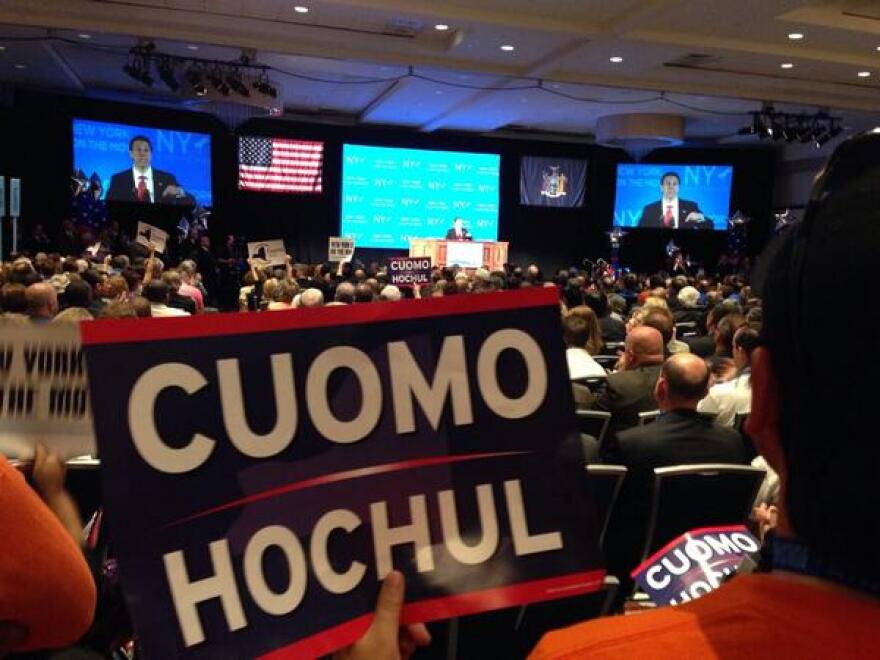 Scene from state Democratic Party convention in May 2014