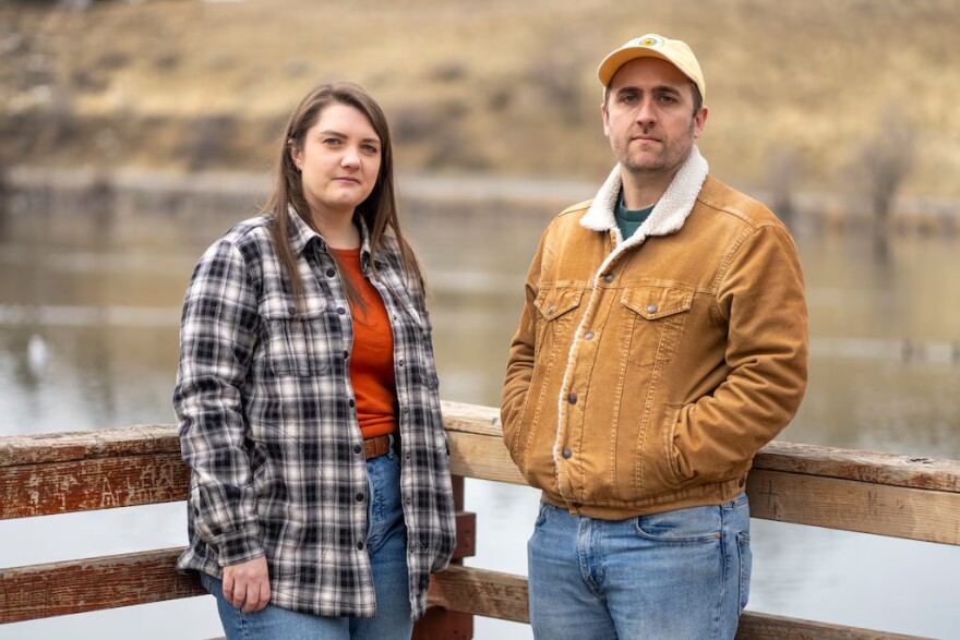 (Rick Egan | The Salt Lake Tribune) Researchers Michelle Kirchner and Nevin Cullen, who were recently fired by the U.S. Department of Agriculture, in Logan on Monday, March 3, 2025.