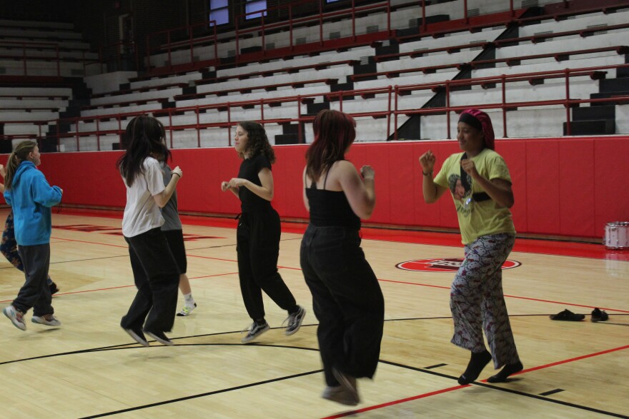 Central High School Kilties practice on April 10, 2026 at The Pitt at CHS.