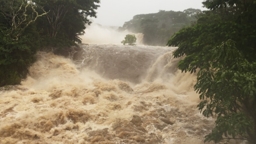 The Wailuku River near Hilo, Hawaii on Thursday.