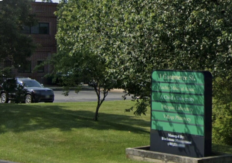 A sign outside Anchor Medical Associates’ office on Commerce Street in Lincoln.