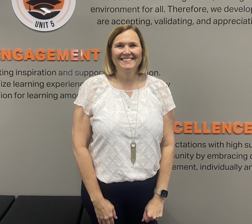 Kristen Weikle is superintendent of Unit 5