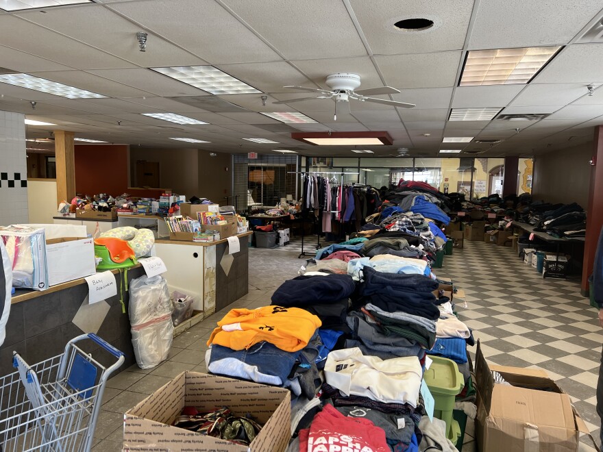 Donation center set up to aid residents who lost nearly everything in