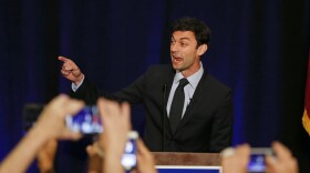 Democratic candidate for Georgia's 6th District Congressional seat Jon Ossoff speaks to supporters during an election-night watch party Tuesday, April 18, 2017, in Dunwoody, Ga. (John Bazemore/AP)