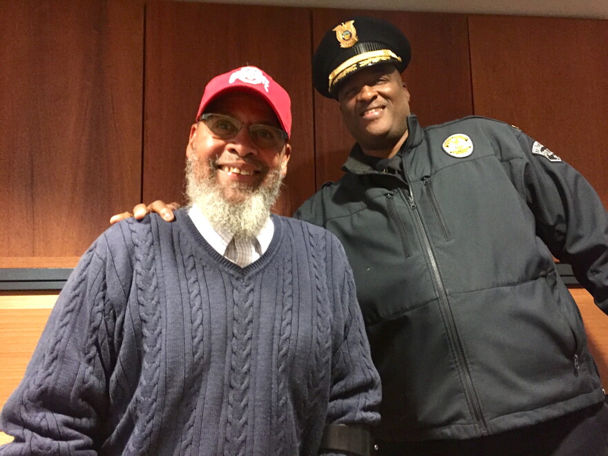 Former Ward Two Trotwood City Councilman Rap Hankins and Trotwood Police Chief Erik Wilson.