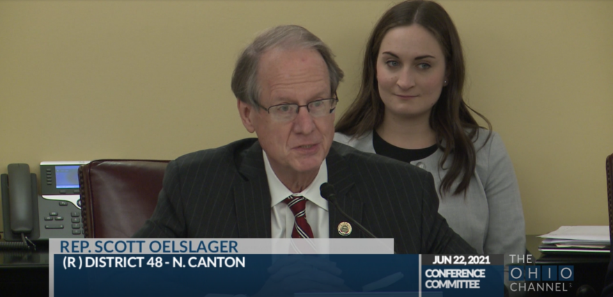 Rep. Scott Oelslager (R-North Canton), convenes conference committee on budget bill.