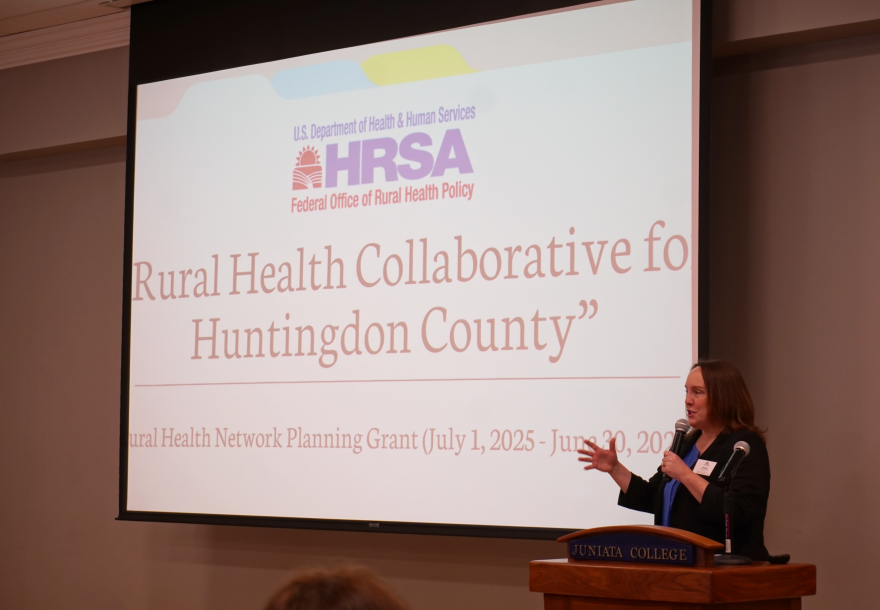 Sarah Worley, a professor at Juniata College and one of the planning directors for Huntingdon County's Rural Health Collaborative, shared more about the project at a recent rural health summit on campus. 