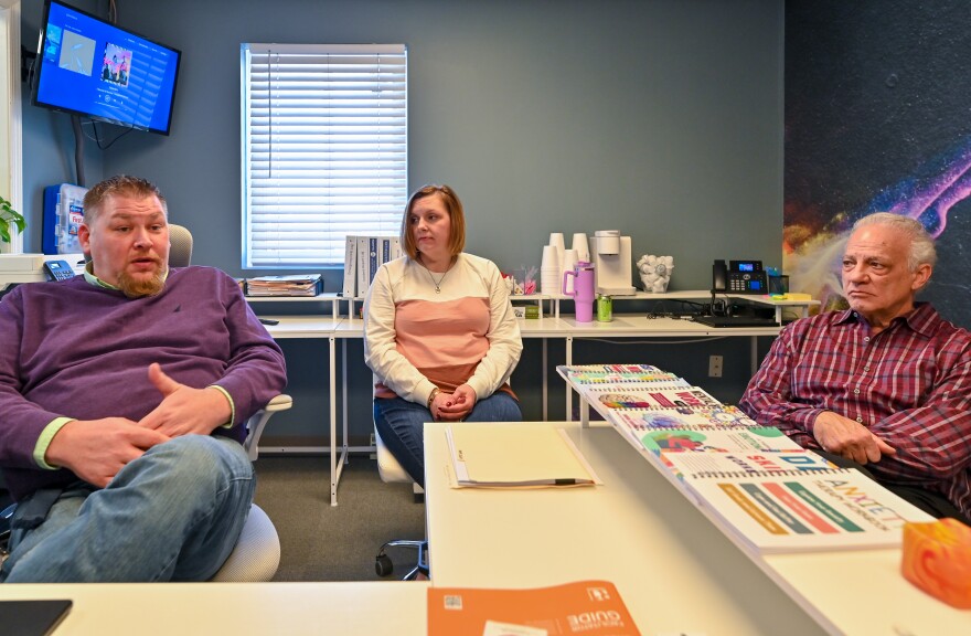 Project Director John Wasp, his wife Diane Wasp, a counselor, and Dr. Mark Albert discuss the teen counseling center NextGen in Dickson City.