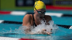 The 28-year-old King holds the world record in the 100-meter breaststroke.