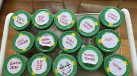 Producer Kalyani Saxena's jar collection. (Kalyani Saxena/Here & Now)