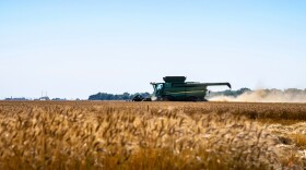 Wheat harvest in northwest Oklahoma.