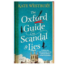 a blue book cover of "the oxford guide to scandal and lies" 