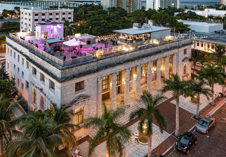 Aerial view of the Sidney & Berne Davis Art Center in Fort Myers