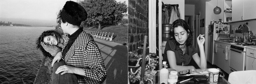 Jen and Molly (left) 1985; Jen (right) 1996