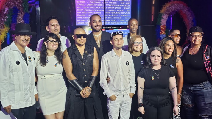Survivors of the Pulse Nightclub shooting stand together 10 years later at The Anthem, a club in downtown Orlando. For many, it was their first time back in a club since 2016 when a shooter stormed Pulse and killed 49 people.