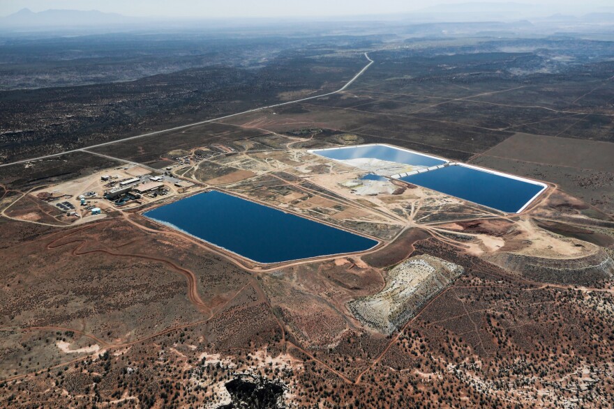 Aerial view photo of the White Mesa Mill.