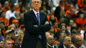 Syracuse coach Jim Boeheim (above), two days after sexual abuse allegations against a former assistant were made public, and Detroit Mayor Dave Bing (below), during a youth leadership event last year, played alongside each other in the 1960s.