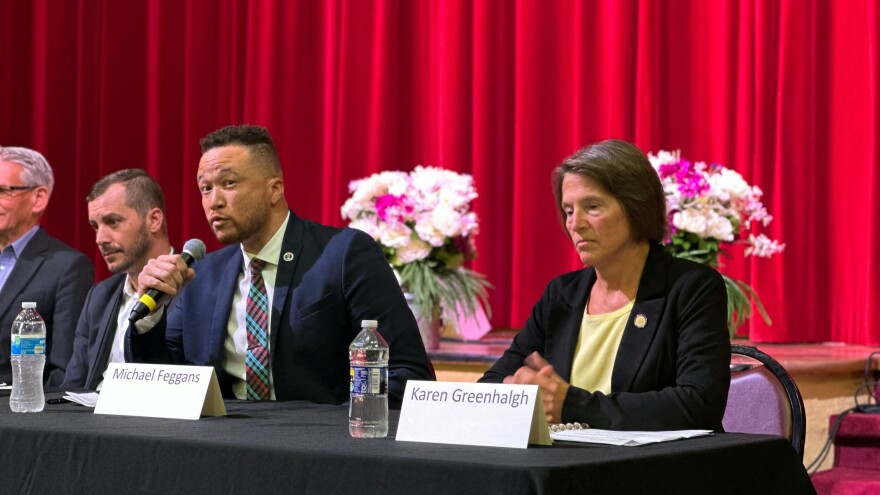 The race between Democrat Michael Feggans and Republican Karen Greenhalgh has made the 97th House of Delegates district the state’s most expensive House contest. (Photo by Mechelle Hankerson)