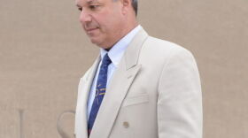 Former Lee Chief of Police Joseph Buffis leaves the Federal Courthouse in Springfield at the close of the court session on June 2, 2015. 