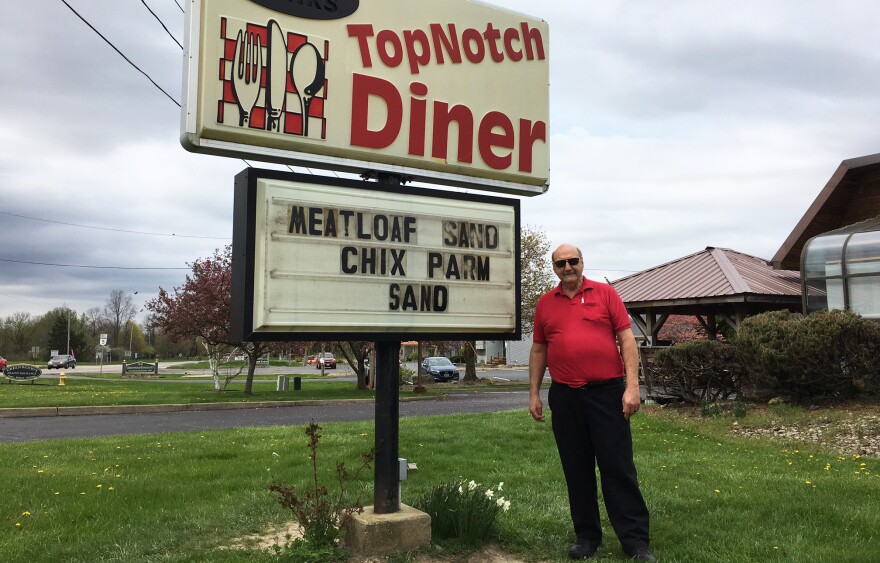 Gary Frederick just turned ownership of his Cortland, Ohio, diner over to his kids. He's a Trump supporter who gives him an A+ grade for the first 100 days. He says the Republicans in Congress have been the biggest problem so far.