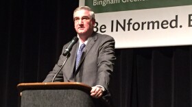 Gov. Eric Holcomb hasn't said anything about allegations Curtis Hill groped four women since Holcomb returned home to Indiana from a vacation.