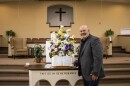 North Gainesville Baptist Church Pastor Marty Moon stands in the church ahead of Easter weekend Thursday, March 28, 2023.
