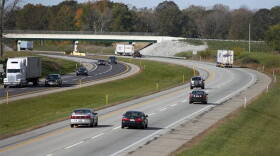 The Indiana Toll Road in northern Indiana.