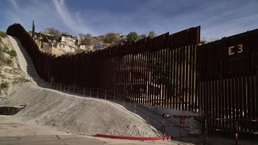 The iron wall in the Arizona border town of Nogales
