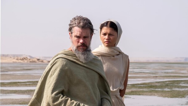 Matt Damon and Zendaya appear as their characters in the 2026 film The Odyssey.