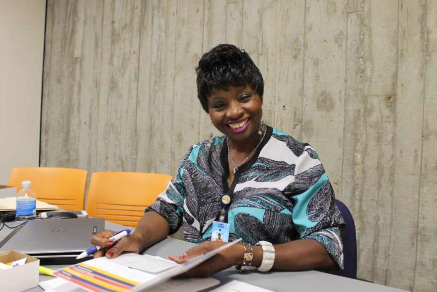 The Orange County Public Library System's social worker Dr. Stem Mahlatini 