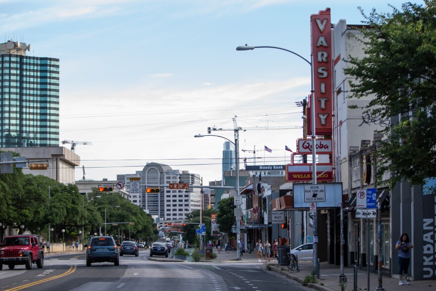 A view of the Drag in May 2020