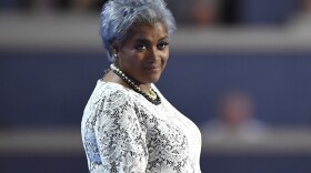 Democratic National Committee Vice Chair Donna Brazile takes the stage during the second day of the Democratic National Convention in Philadelphiam Tuesday, July 26, 2016.