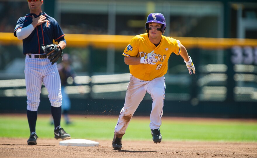 Alex Bregman, third baseman on the Houston Astros, as a player on the LSU Tigers