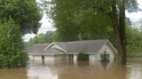Flooding in Johnson County in June 2008.