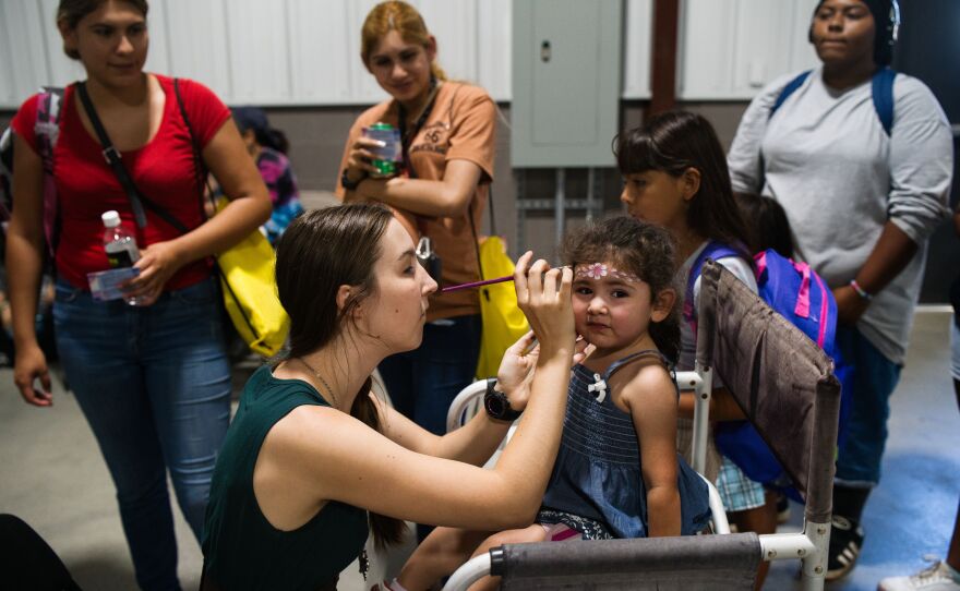 The giveaway will include free face painting again this year.