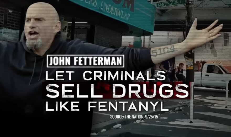 Republican Mehmet Oz has attacked Democrat John Fetterman in the Pennsylvania Senate race on the issue of drugs.