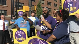 With the money he makes at Eli Lilly and one other job, Clarence Jones says he can’t afford the down payment and monthly rent for an apartment in the city.