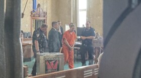 Former death row inmate Richard Glossip during a June 9 hearing at the Oklahoma County Courthouse.