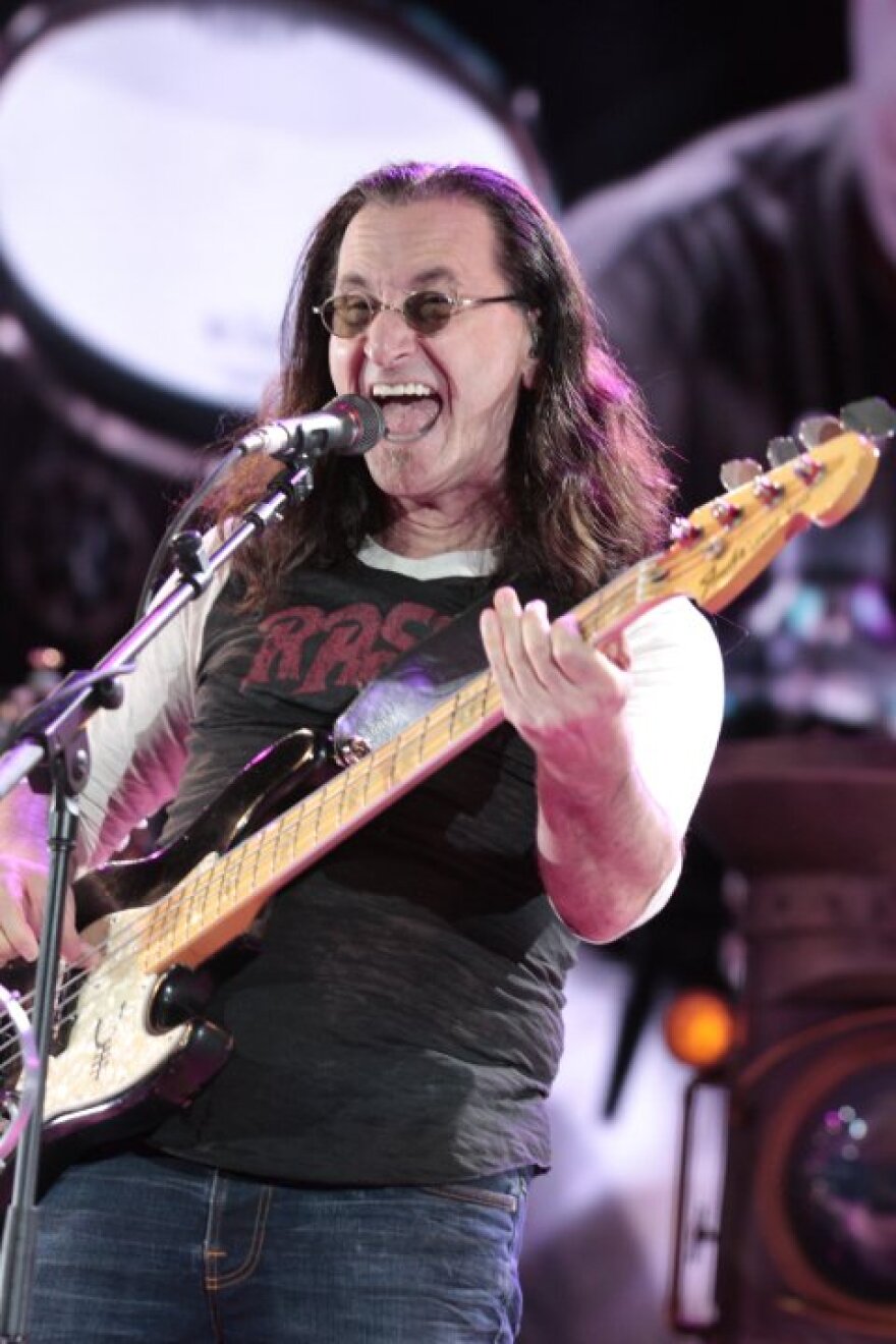 One of Soren McCarty's favorite acts to photograph were rock artists, like this photo he shot in 2010 of Geddy Lee of the band Rush.
