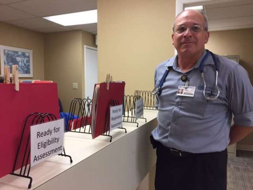 Ed Fluker started a free clinic for patients who have breathing issues but don't have insurance. 