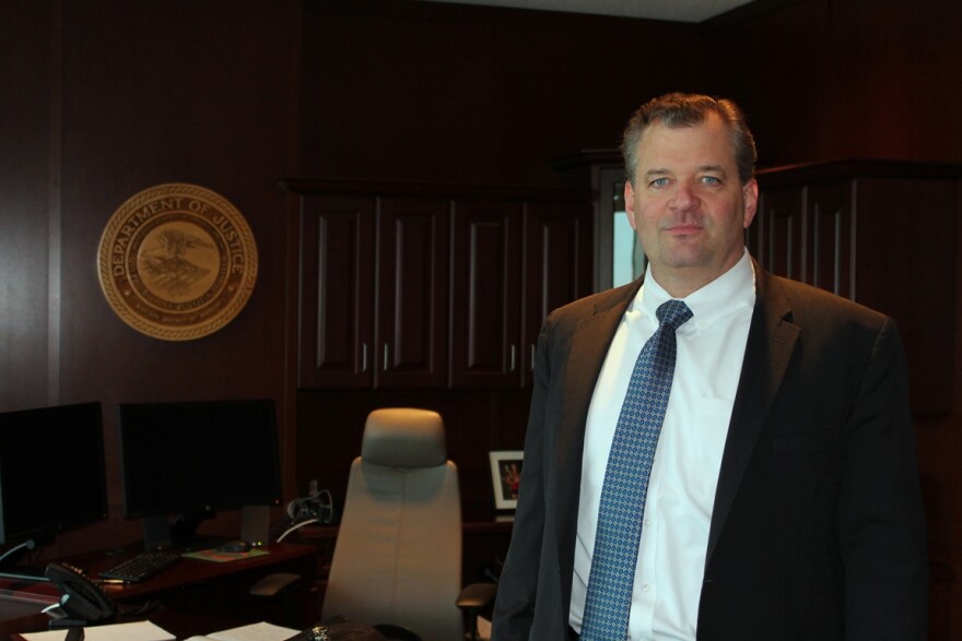 U.S. attorney Jeffrey Jensen poses for a portrait in his office at the Eagleton federal courthouse on January 31, 2018.