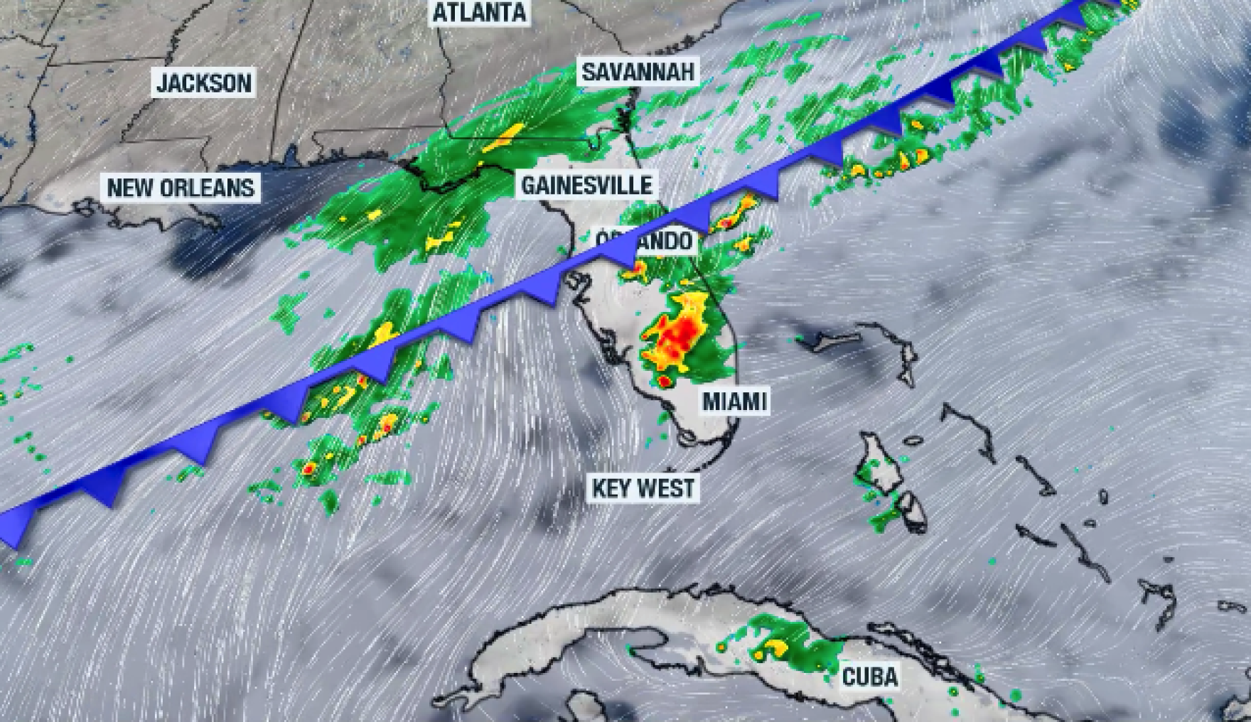 A cold front and some rain are on the way to north Florida | WFSU News