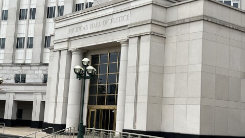 A group arguing former President Donald Trump is not eligible to appear on the ballot has asked for a remarkably swift hearing and decision from the Michigan Supreme Court.