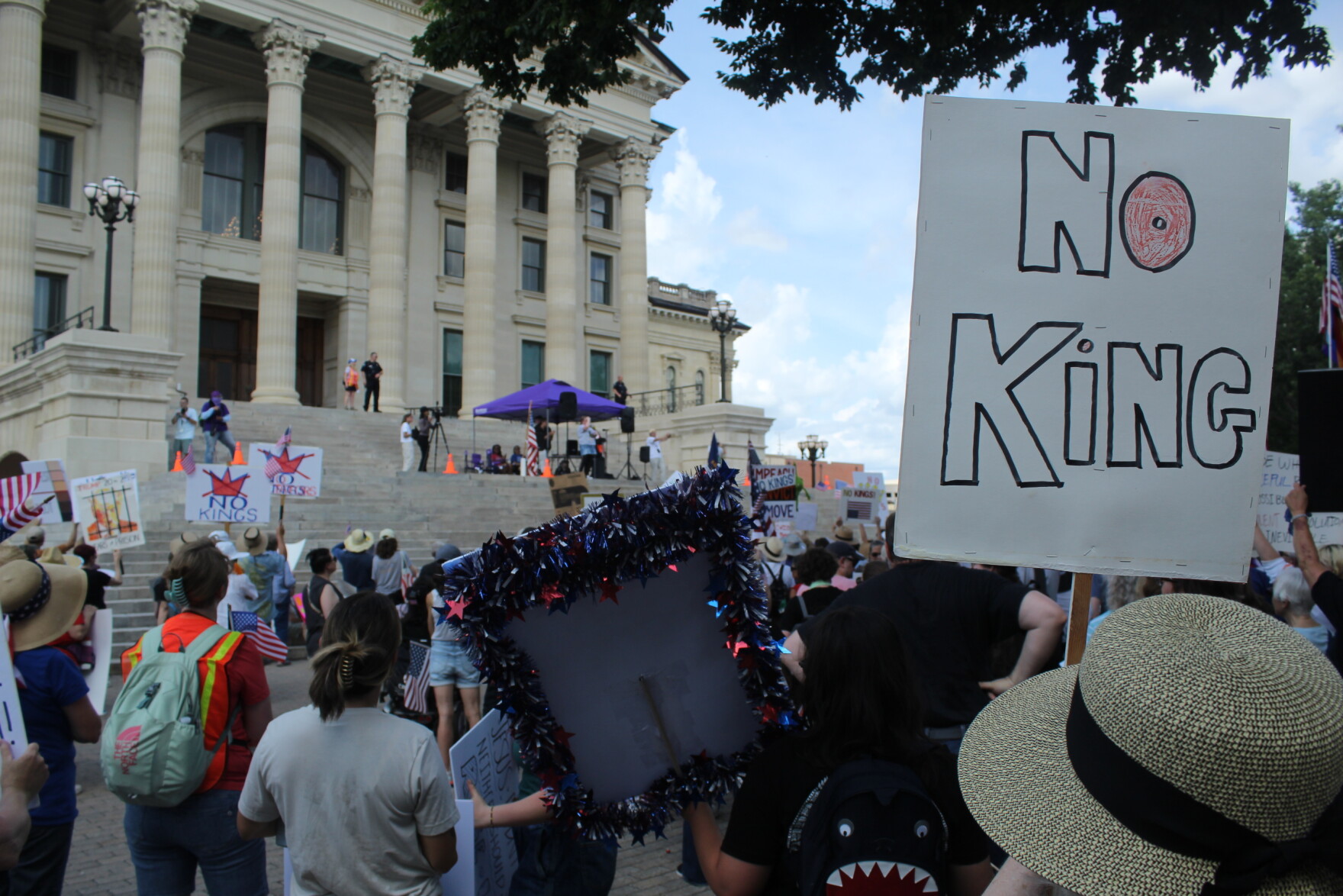 Thousands gather at Kansas Statehouse for ‘No Kings’ protest
