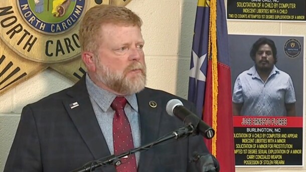 The founder of the Invictus Task Force speaks at a press conference