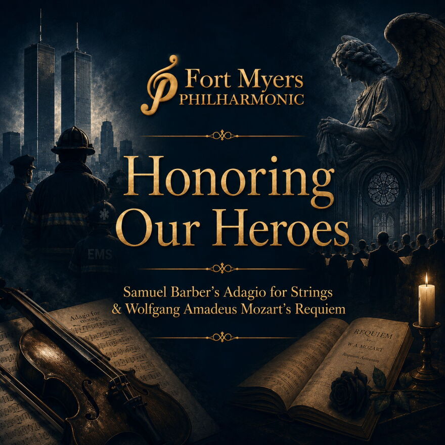 Fort Myers Philharmonic Graphic for 'Honoring Our Heroes' Concert.