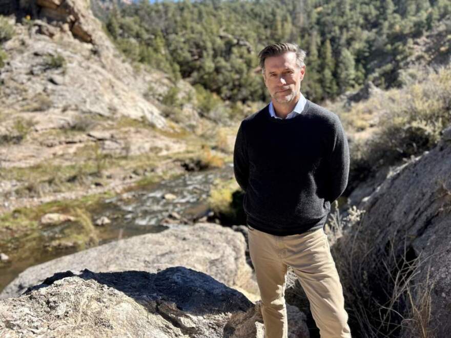 Josh Prueher is CEO of XGS Energy. The company is developing a geothermal plant in New Mexico. (Peter O'Dowd/Here & Now)