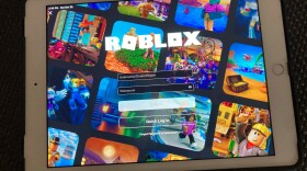 FILE - The gaming platform Roblox is displayed on a tablet, Oct. 30, 2021, in New York.